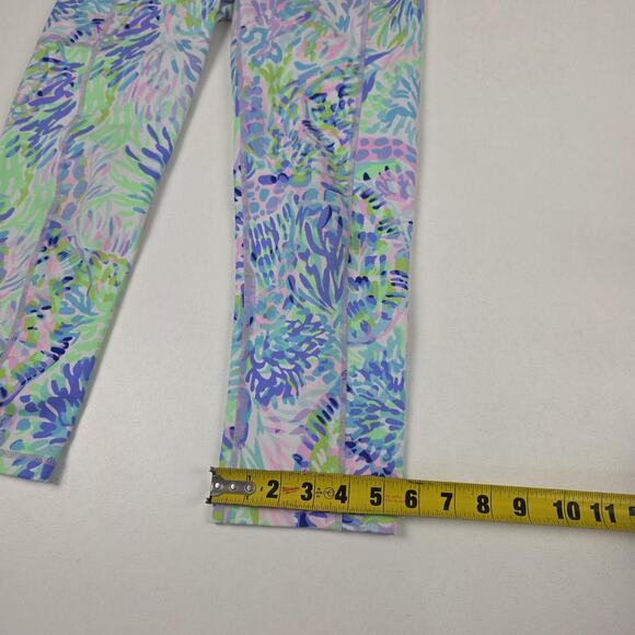 Lilly Pulitzer Luxletic Pants Womens Small Patterned Activewear Yoga Athletic - Picture 6 of 10